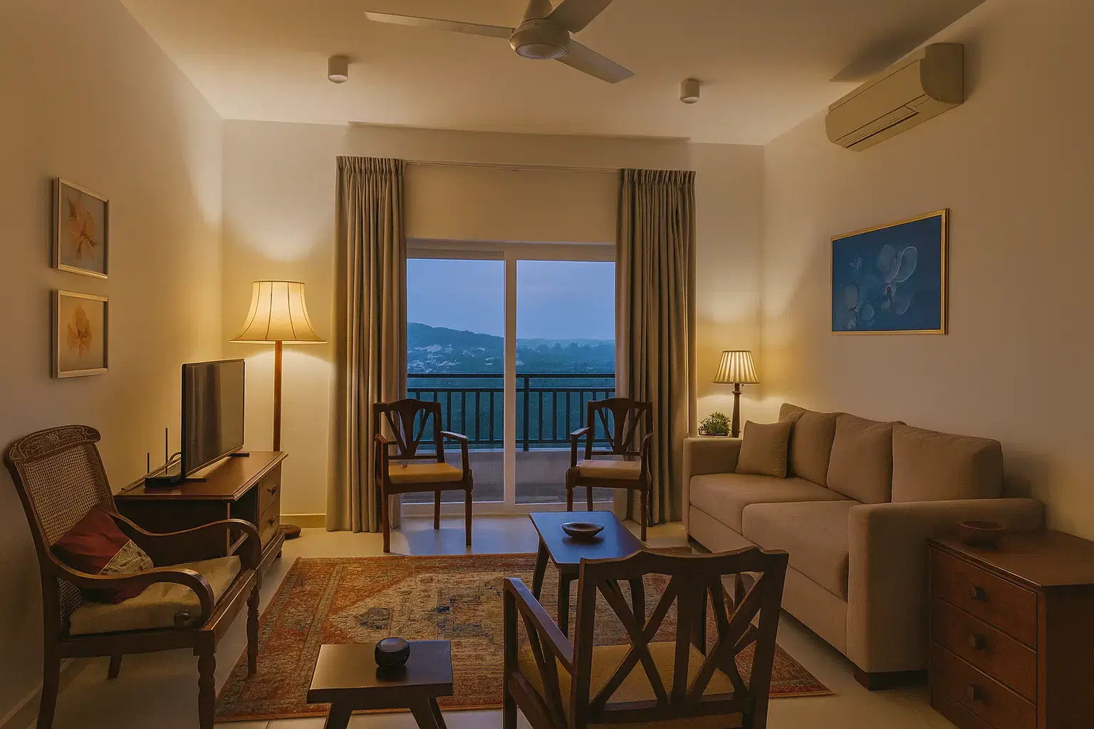 View from Aganthuka Galle apartment